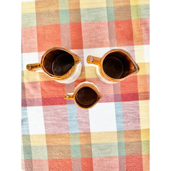 Stoneware Two Toned Brown Measuring Cup Set - Picture 3 of 4